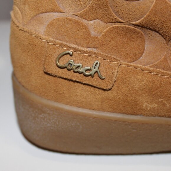 Coach Teri Signature Suede Ladies Boots (Fits 8.5M) - Picture 3 of 13